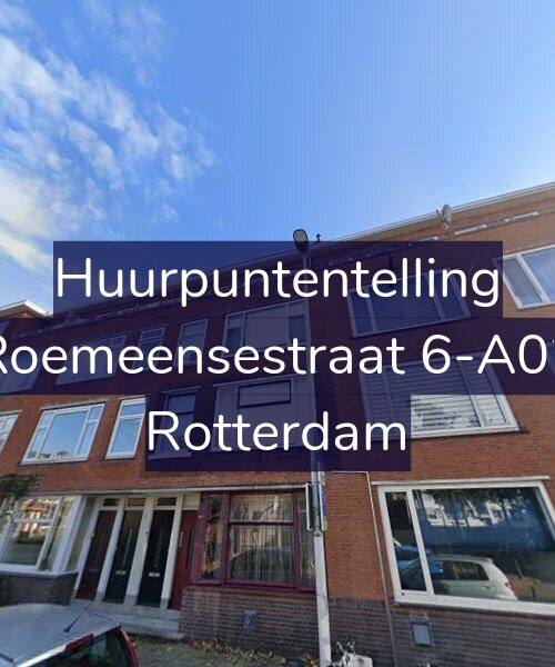 Foto gevel Huurpuntentelling voor Roemeensestraat 6-A02, Rotterdam