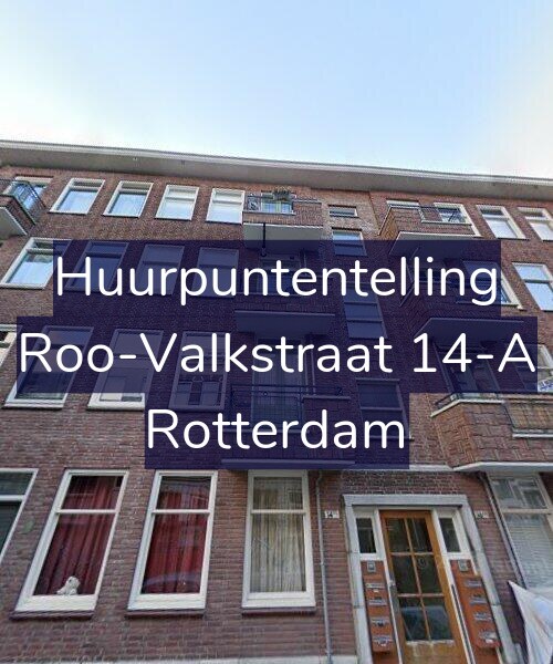 Foto gevel Huurpuntentelling voor Roo-Valkstraat 14-A, Rotterdam
