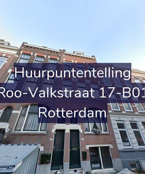 Foto gevel Huurpuntentelling voor Roo-Valkstraat 17-B01, Rotterdam