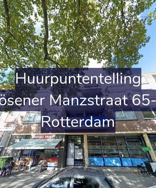Foto gevel Huurpuntentelling voor Rösener Manzstraat 65-D, Rotterdam