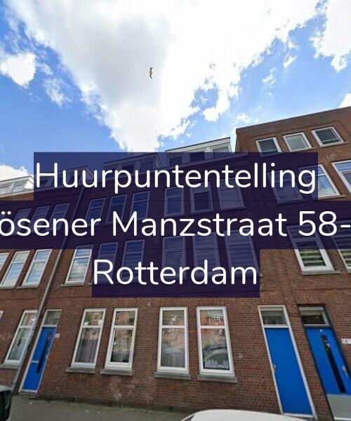 Foto gevel Huurpuntentelling voor Rösener Manzstraat 58-G, Rotterdam