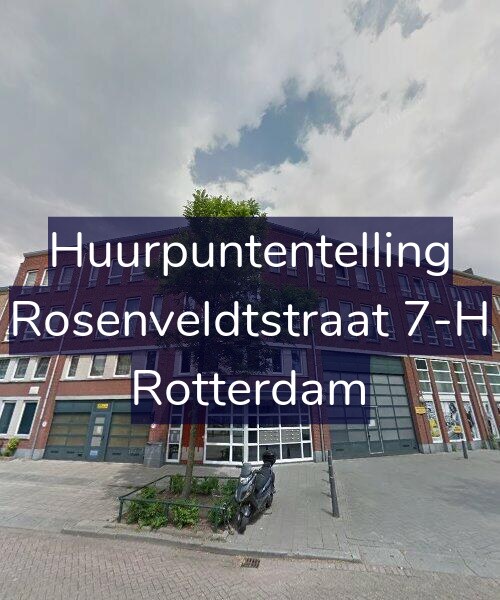Foto gevel Huurpuntentelling voor Rosenveldtstraat 7-H, Rotterdam