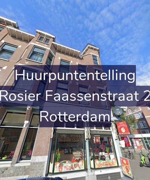 Foto gevel Huurpuntentelling voor Rosier Faassenstraat 2, Rotterdam