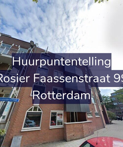 Foto gevel Huurpuntentelling voor Rosier Faassenstraat 99, Rotterdam