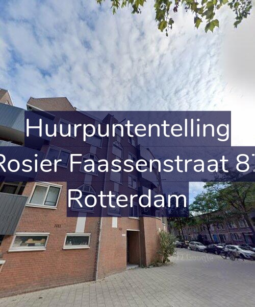 Foto gevel Huurpuntentelling voor Rosier Faassenstraat 87, Rotterdam