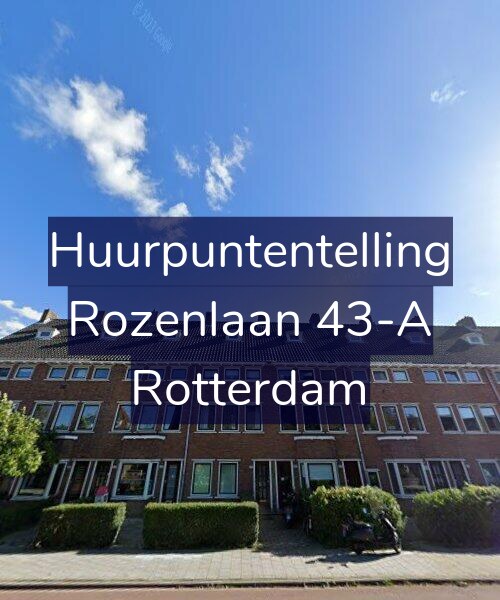 Foto gevel Huurpuntentelling voor Rozenlaan 43-A, Rotterdam