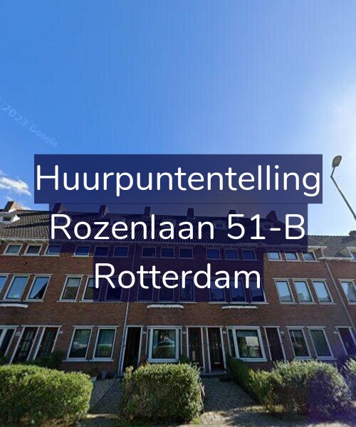 Foto gevel Huurpuntentelling voor Rozenlaan 51-B, Rotterdam