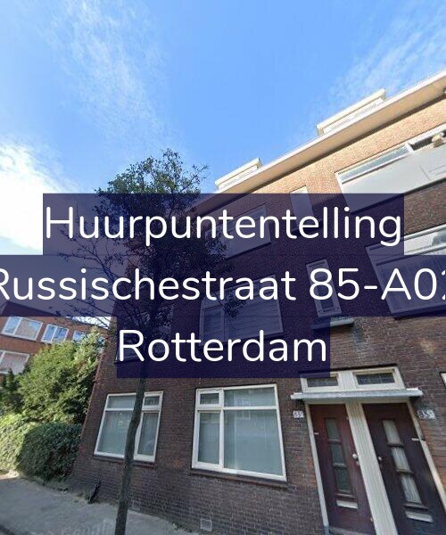 Foto gevel Huurpuntentelling voor Russischestraat 85-A02, Rotterdam