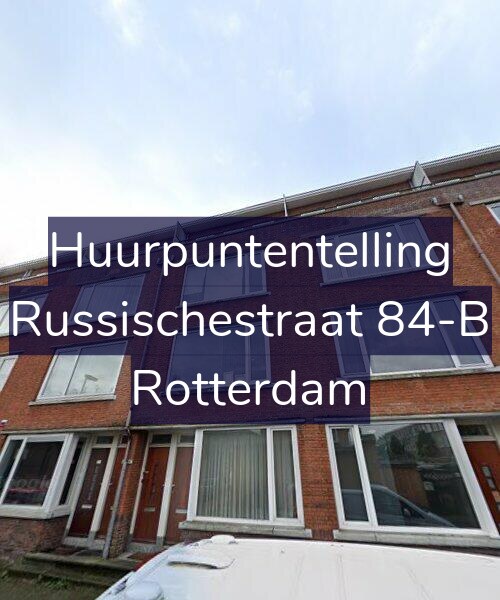 Foto gevel Huurpuntentelling voor Russischestraat 84-B, Rotterdam