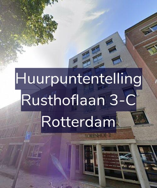 Foto gevel Huurpuntentelling voor Rusthoflaan 3-C, Rotterdam