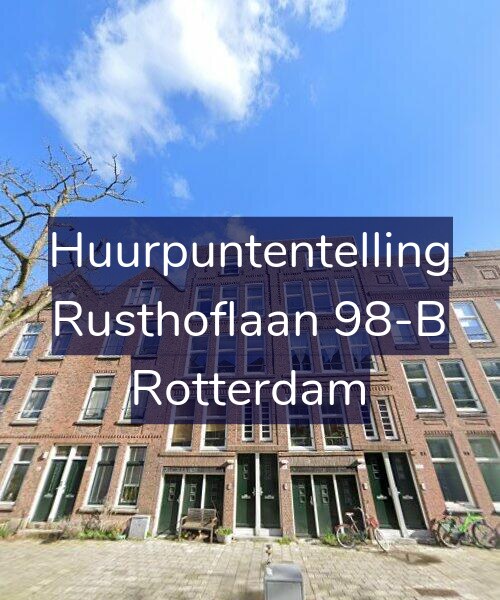 Foto gevel Huurpuntentelling voor Rusthoflaan 98-B, Rotterdam