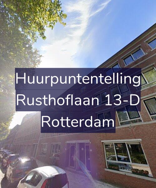 Foto gevel Huurpuntentelling voor Rusthoflaan 13-D, Rotterdam