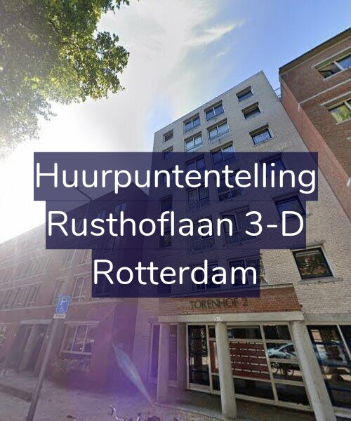 Foto gevel Huurpuntentelling voor Rusthoflaan 3-D, Rotterdam