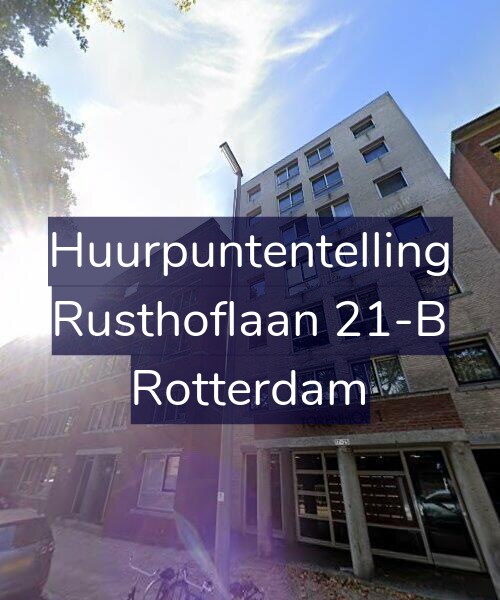 Foto gevel Huurpuntentelling voor Rusthoflaan 21-B, Rotterdam