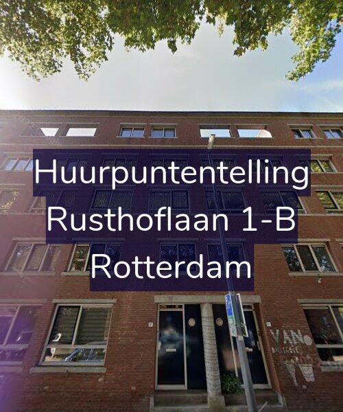 Foto gevel Huurpuntentelling voor Rusthoflaan 1-B, Rotterdam