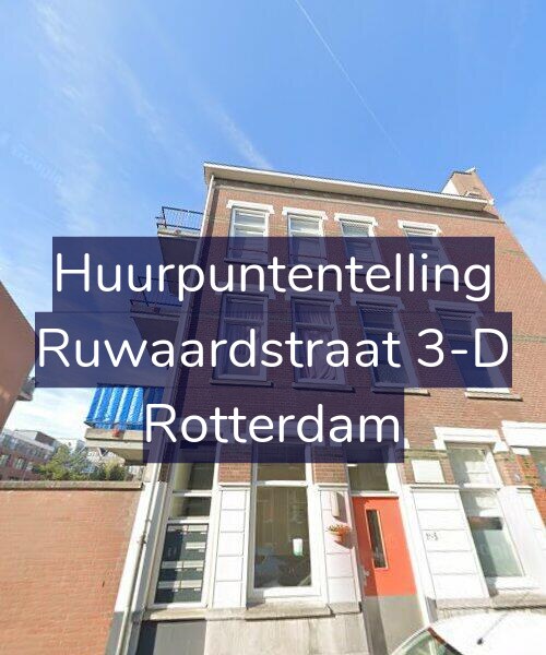 Foto gevel Huurpuntentelling voor Ruwaardstraat 3-D, Rotterdam
