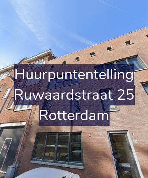 Foto gevel Huurpuntentelling voor Ruwaardstraat 25, Rotterdam