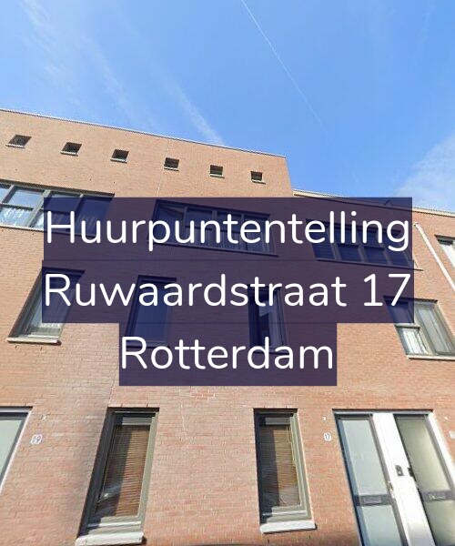 Foto gevel Huurpuntentelling voor Ruwaardstraat 17, Rotterdam