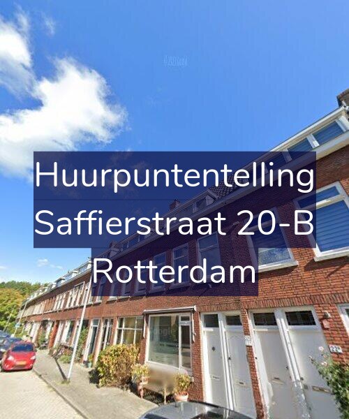 Foto gevel Huurpuntentelling voor Saffierstraat 20-B, Rotterdam