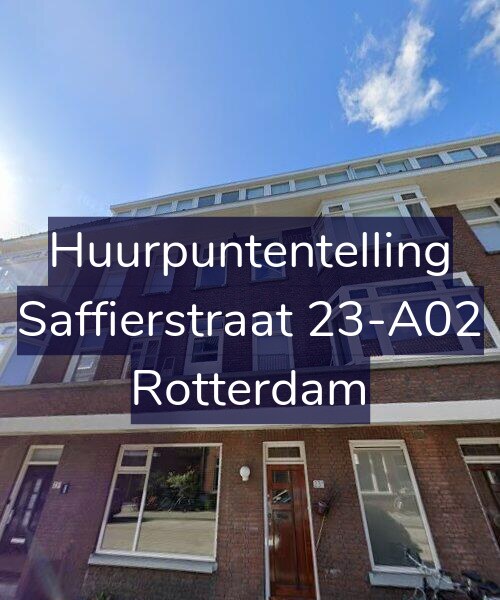 Foto gevel Huurpuntentelling voor Saffierstraat 23-A02, Rotterdam