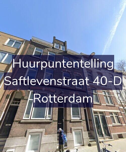 Foto gevel Huurpuntentelling voor Saftlevenstraat 40-D, Rotterdam