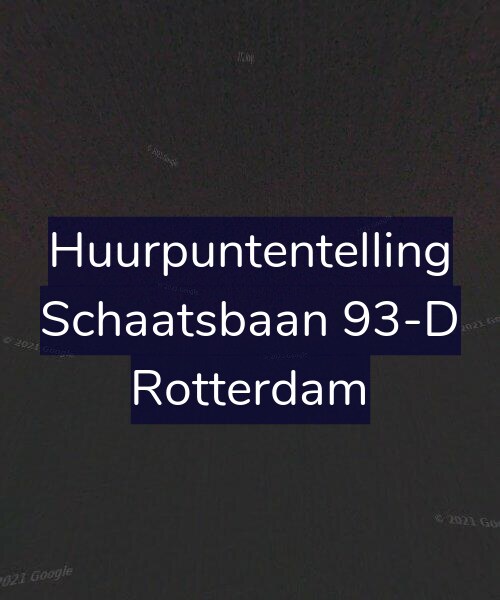 Foto gevel Huurpuntentelling voor Schaatsbaan 93-D, Rotterdam