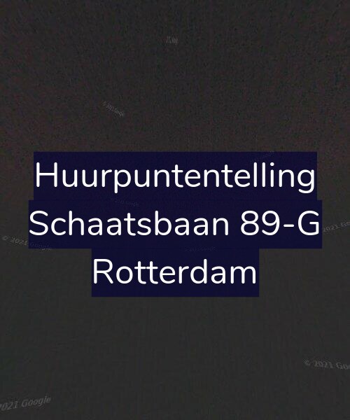 Foto gevel Huurpuntentelling voor Schaatsbaan 89-G, Rotterdam
