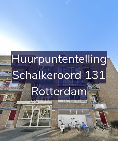 Foto gevel Huurpuntentelling voor Schalkeroord 131, Rotterdam