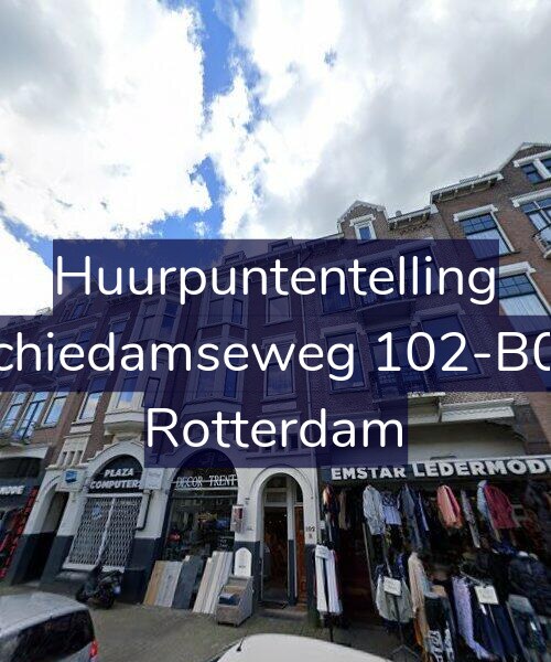 Foto gevel Huurpuntentelling voor Schiedamseweg 102-B01, Rotterdam