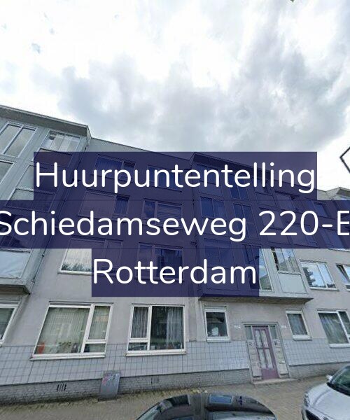 Foto gevel Huurpuntentelling voor Schiedamseweg 220-B, Rotterdam
