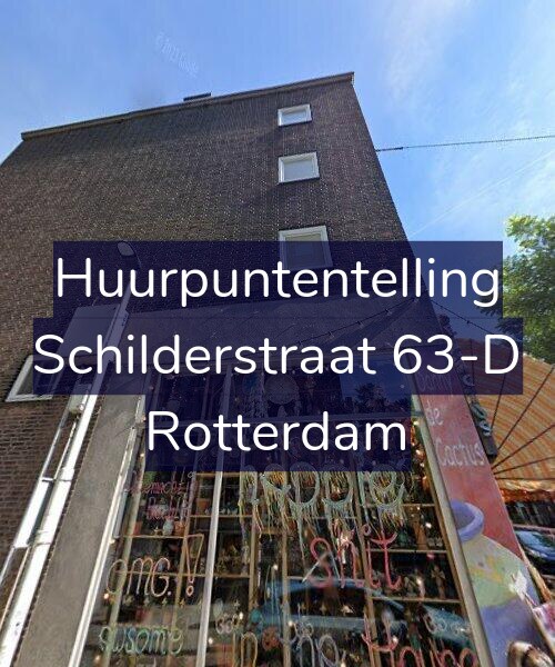 Foto gevel Huurpuntentelling voor Schilderstraat 63-D, Rotterdam