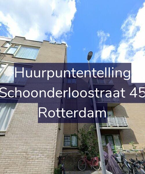 Foto gevel Huurpuntentelling voor Schoonderloostraat 45, Rotterdam