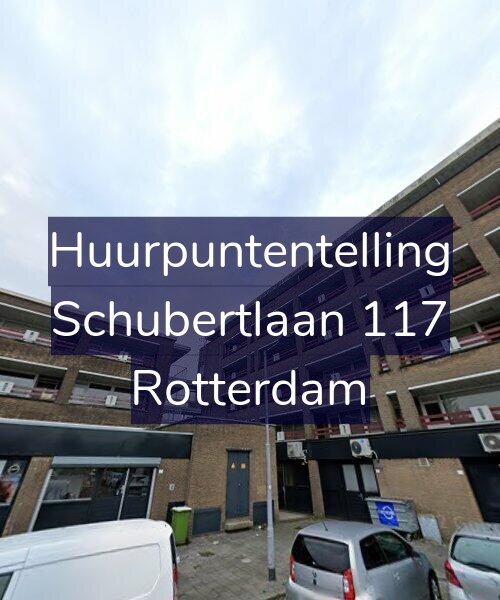 Foto gevel Huurpuntentelling voor Schubertlaan 117, Rotterdam