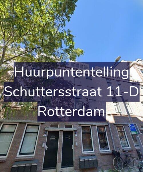 Foto gevel Huurpuntentelling voor Schuttersstraat 11-D, Rotterdam