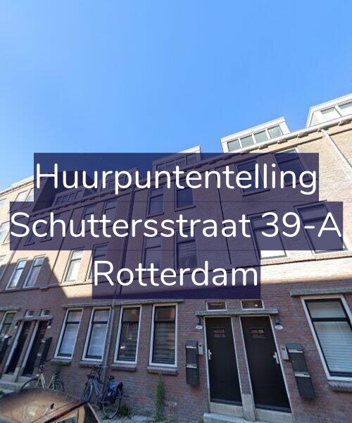 Foto gevel Huurpuntentelling voor Schuttersstraat 39-A, Rotterdam