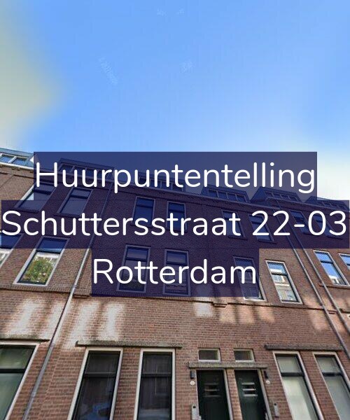 Foto gevel Huurpuntentelling voor Schuttersstraat 22-03, Rotterdam