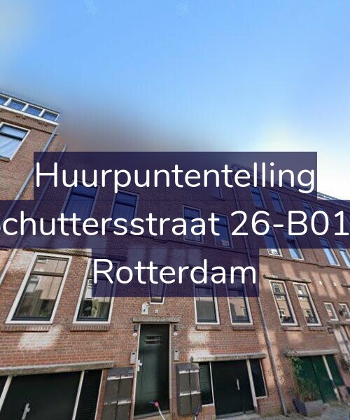 Foto gevel Huurpuntentelling voor Schuttersstraat 26-B01L, Rotterdam