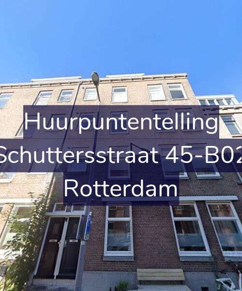 Foto gevel Huurpuntentelling voor Schuttersstraat 45-B02, Rotterdam