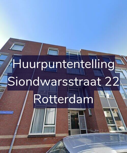 Foto gevel Huurpuntentelling voor Siondwarsstraat 22, Rotterdam