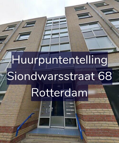 Foto gevel Huurpuntentelling voor Siondwarsstraat 68, Rotterdam