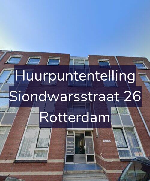 Foto gevel Huurpuntentelling voor Siondwarsstraat 26, Rotterdam