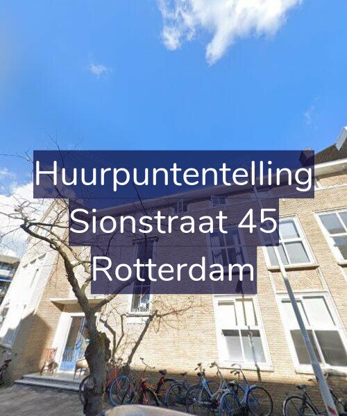 Foto gevel Huurpuntentelling voor Sionstraat 45, Rotterdam