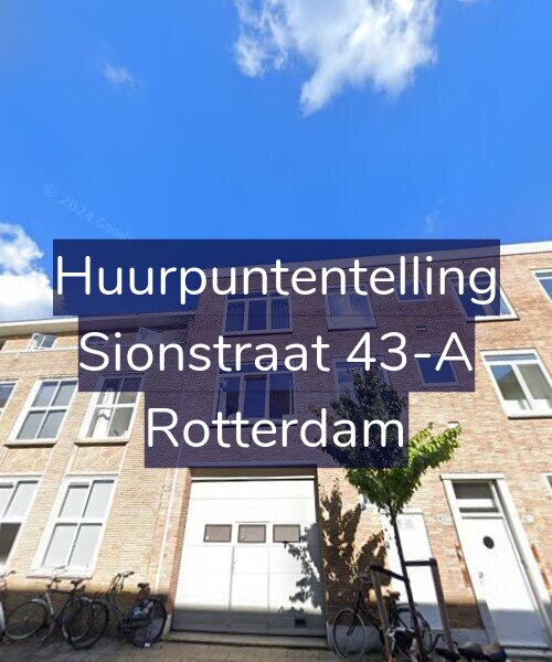 Foto gevel Huurpuntentelling voor Sionstraat 43-A, Rotterdam