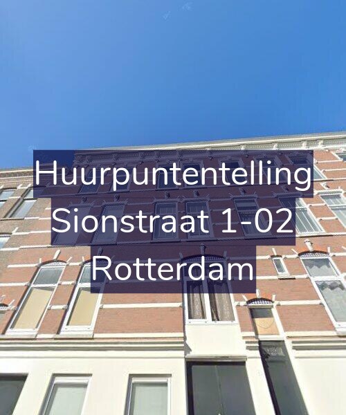 Foto gevel Huurpuntentelling voor Sionstraat 1-02, Rotterdam