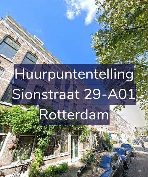 Foto gevel Huurpuntentelling voor Sionstraat 29-A01, Rotterdam