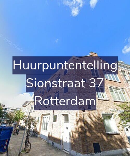 Foto gevel Huurpuntentelling voor Sionstraat 37, Rotterdam