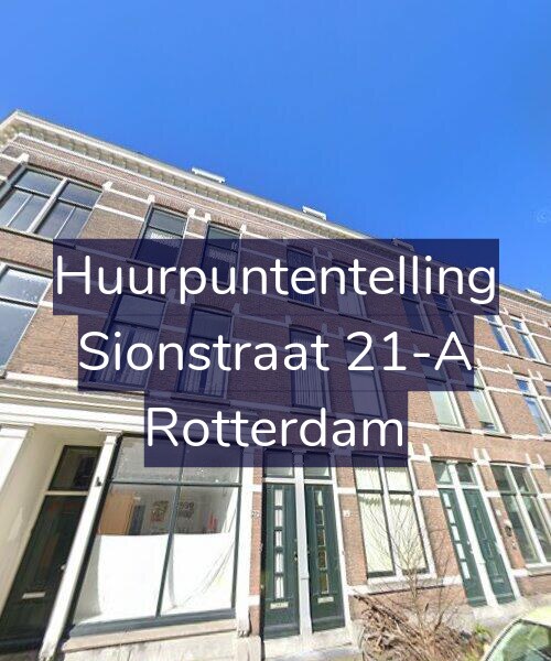 Foto gevel Huurpuntentelling voor Sionstraat 21-A, Rotterdam