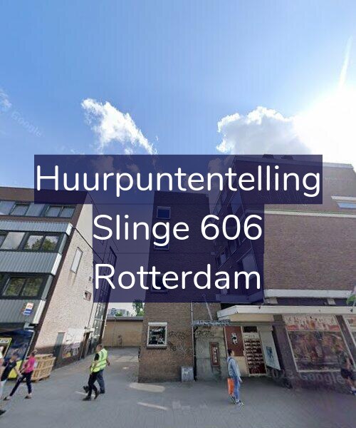 Foto gevel Huurpuntentelling voor Slinge 606, Rotterdam