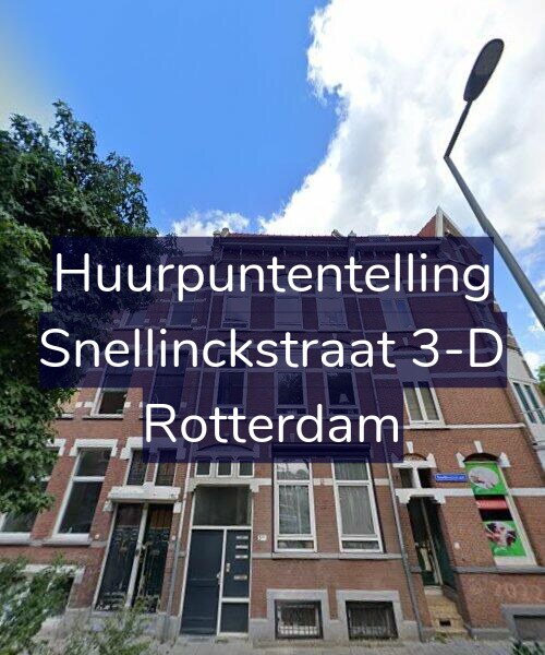 Foto gevel Huurpuntentelling voor Snellinckstraat 3-D, Rotterdam