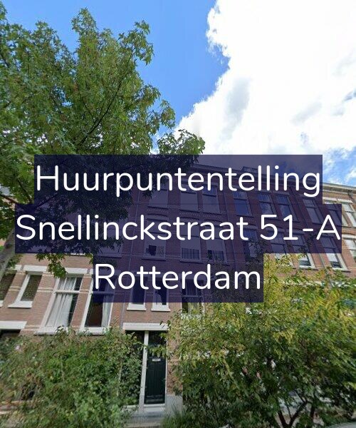 Foto gevel Huurpuntentelling voor Snellinckstraat 51-A, Rotterdam